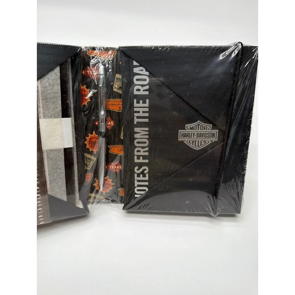 Harley Davidson Great Rides Road Notes Postcards Journal and‎ Pen Set New